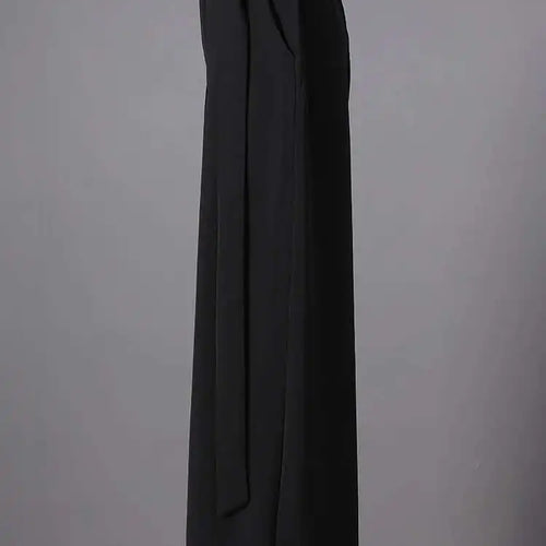 Load image into Gallery viewer, High Elastic Waist White Belted Pleated Long Wide Leg Pants New Trousers Women Fashion Tide Spring Autumn 2025 CPG2807
