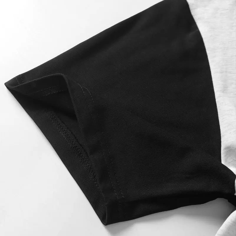 Vintage Men Tshirt Y2K Graphic Printed Racing Sports Patchwork Streetwear T-Shirts Harajuku Hip Hop Baggy Casual Cotton Tops Tee