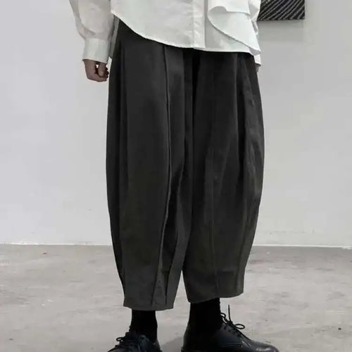 Load image into Gallery viewer, High Elastic Waist Black Brief Long Wide Leg Pants New Loose Fit Trousers Women Fashion Tide Spring Autumn 2025 1DF1078
