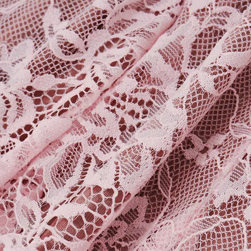 Load image into Gallery viewer, Lace Flare Long Sleeve Sexy Mini Dress For Women Robe Autumn New Pink O Neck A-line High Waist Pleated Dress Elegant
