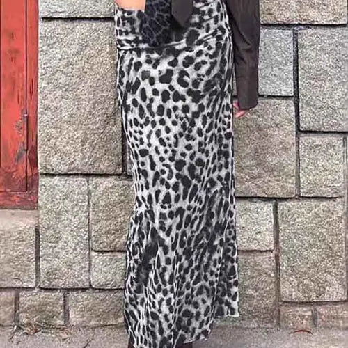 Load image into Gallery viewer, Sexy Elegant Leopard Printed Midi Skirt Women Fashion Dress Lady Clothes Summer Office Party Club Streetwear Wholesale
