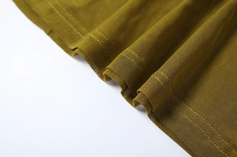 Mesh Ruffled Ruched Sexy Maxi Dress For Women Gown Fashion Solid Sleeveless Backless Bodycon Club Long Dress Vestido