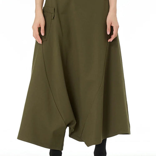 Load image into Gallery viewer, High Elastic Waist Army Green Brief Big Size Cross Pants New Trousers Women Fashion Tide Spring Autumn 2025 1DJ0040

