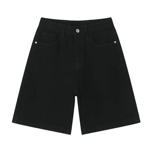 Load image into Gallery viewer, Summer Casual Men's Denim Shorts Loose Mid High Waist Fashion Knee Lenght Denim Pants Vintage Male New Chic Jeans 9A8588
