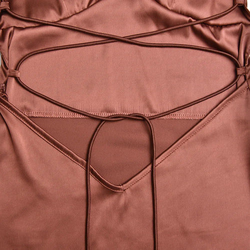 Load image into Gallery viewer, Satin Backless Maxi Dress For Women 2022 Autumn New Spaghetti Strap Sleeveless Bodycon Long Dress Vestido Clubwear
