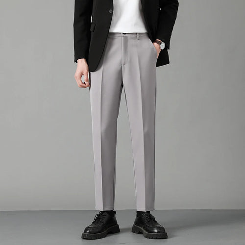 Load image into Gallery viewer, Autumn Korean Style Men&#39;s Suit Pants Slim Center Line Casual Menwear Straight-leg Male Loose Bottom Simple New 2024 9C6764
