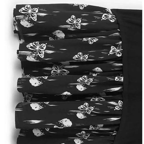 Load image into Gallery viewer, Women Black Knitting Pattern Printed Big Size Midi Dress New V-Neck Long Sleeve Fashion Tide Spring Autumn 2025 1DH7690
