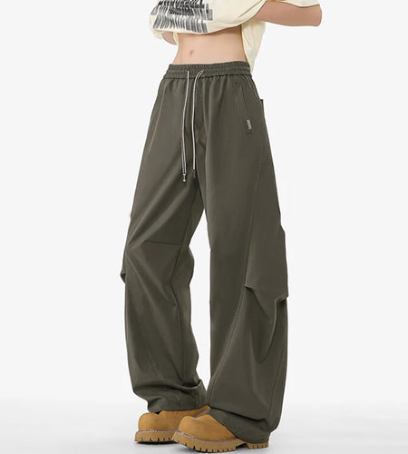 Summer Men's Casual Pants Splicing Solid Color Curved Knife Clothing Male American Floor Length Design Trousers 9W1391