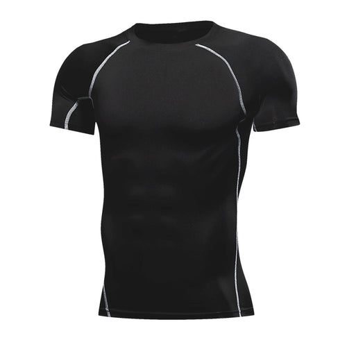 Load image into Gallery viewer, Mens Sport Top for Fitness T-shirt Bodybuilding Compression Shirt Gym Running Tight Rashguard Jogging Sweatshirt Dry Fit Clothes v2
