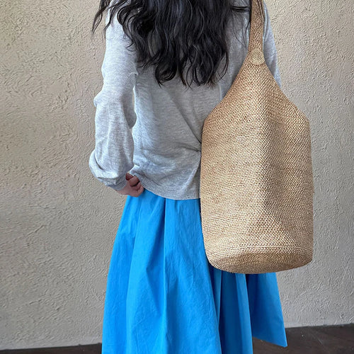 Load image into Gallery viewer, High Elastic Waist Blue Brief Elegant Bud Knee-Length Half-body Skirt Women Fashion Tide New Spring Autumn 2025 1DJ1113
