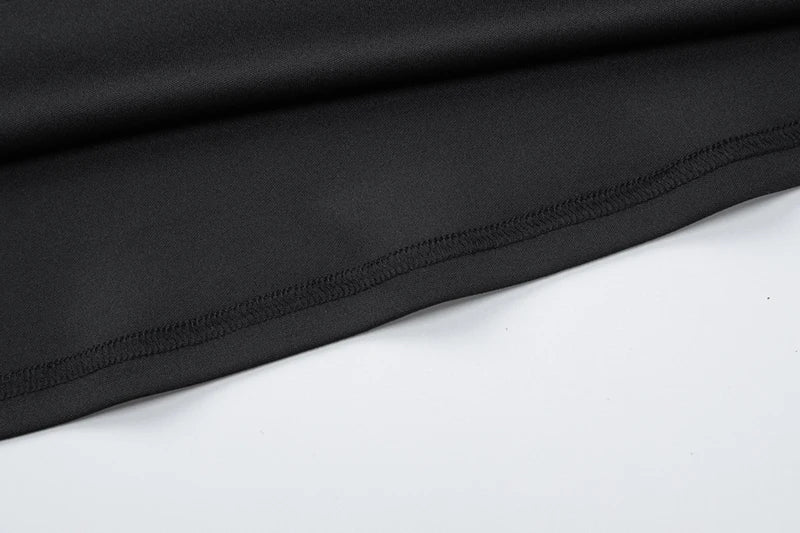 Off-shoulder Long Sleeve Mini Dress For Women Autumn Winter New Patchwork Strapless Backless A-line Sexy Dress Elegant