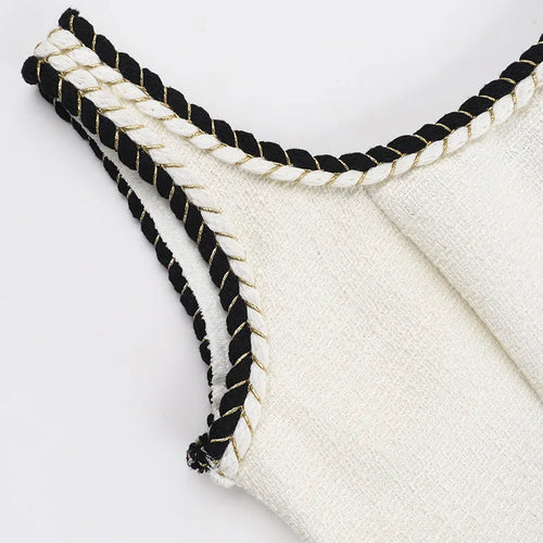 Load image into Gallery viewer, Sleeveless A-line Sexy Mini Dress For Women White Spaghetti Strap Sleeveless Backless Pleated Club Party Dress Clubwear
