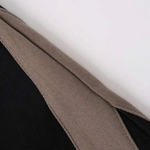 Load image into Gallery viewer, High Elastic Waist Black Color-block Long Wide Leg Pants New Trousers Women Fashion Tide Spring Autumn 2025 CPG1660
