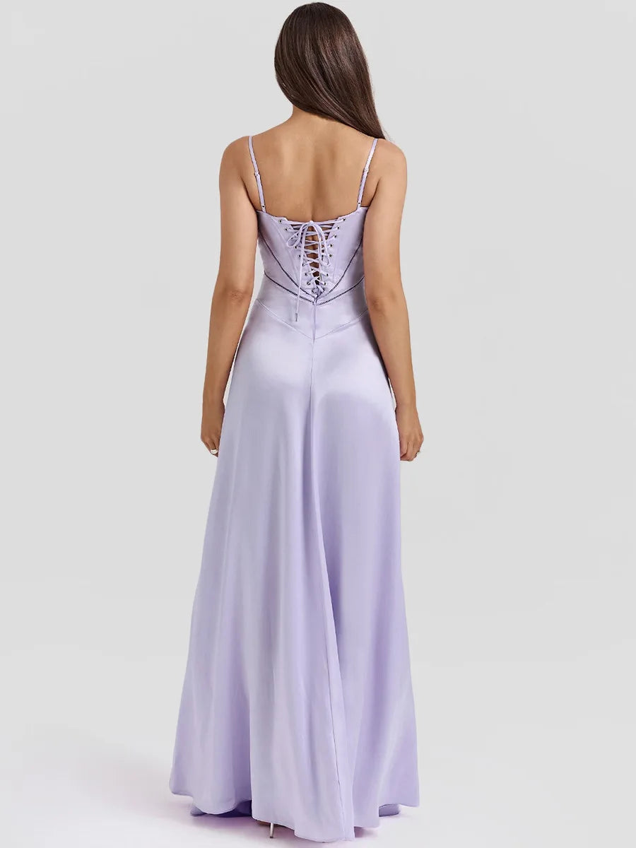 Sexy Camisole Slim Backless Long Dress For Women Elegant Sleeveless Party Club Evening Dress Summer New 2025 Vestidos
