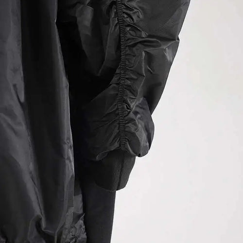 Load image into Gallery viewer, Women Army Green Color-block Big Size Midi Dress New Round Neck Long Sleeve Fashion Tide Spring Autumn 2025 CPG2092
