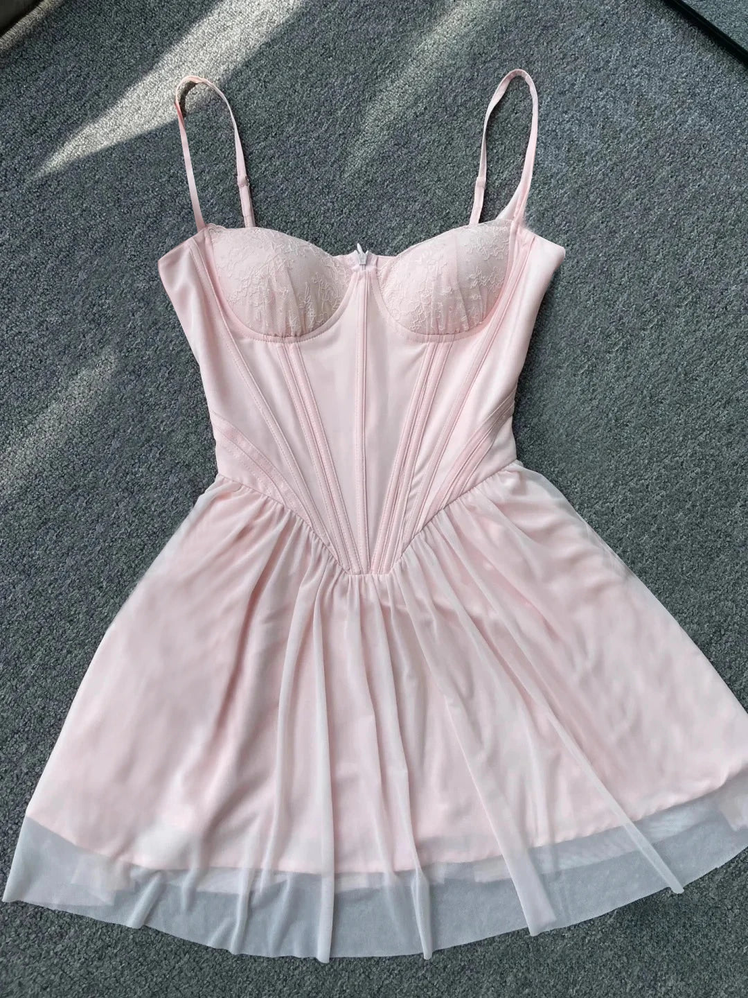 Summer Spaghetti Strap Holiday Party Dresses 2024 New Arrivals Pink A Line Corset Dress Sexy Birthday Dress Women