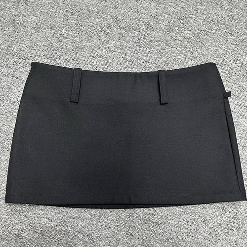 Load image into Gallery viewer, Solid Temperament Skirts For Women High Waist Patchwork Pockets Solid Minimalist Summer Mini Skirt Female Clothing
