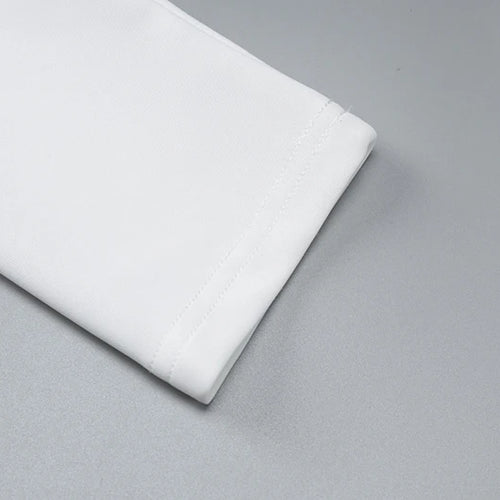 Load image into Gallery viewer, Women's Summer Solid Color Sexy Deep V Mini Dress Single Breasted  Long Sleeves Ruffled Edge Elegant Bodycon Dresses
