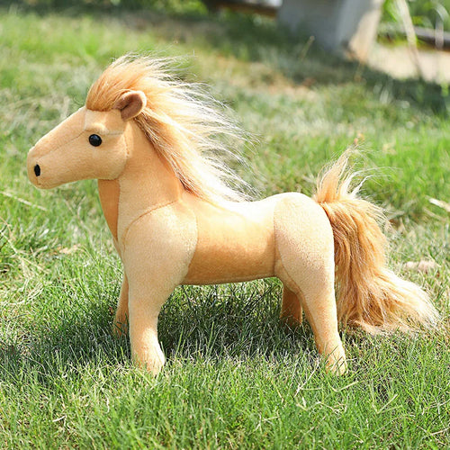 Load image into Gallery viewer, Simulation Horses Plushie Toy Stuffed Soft Animal Dolls Real Life Mustang Pillow for Children Kids Creative Birthday Decor Gifts
