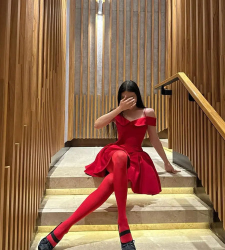 Summer Elegant and Pretty Women's Dresses Mini Off The Shoulder Party Dress Lovely A Line Birthday Dress for Women