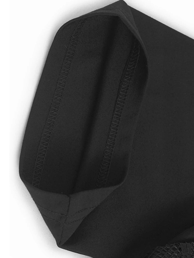 Black Dot T-shirt Hollow Out Skirt Two Pieces Suit New Round Neck Short Sleeve Women Fashion Spring Summer 2025 1DJ1100