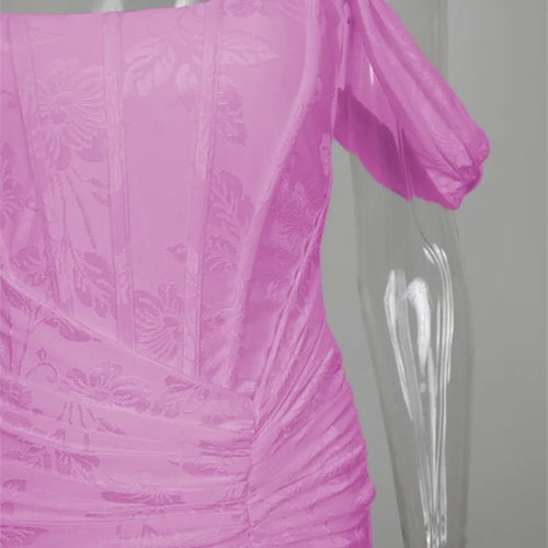 Load image into Gallery viewer, Off-shoulder Backless Sexy Evening Dress For Women Purple Sleeveless Strapless Ruched Bodycon Club Party Dress
