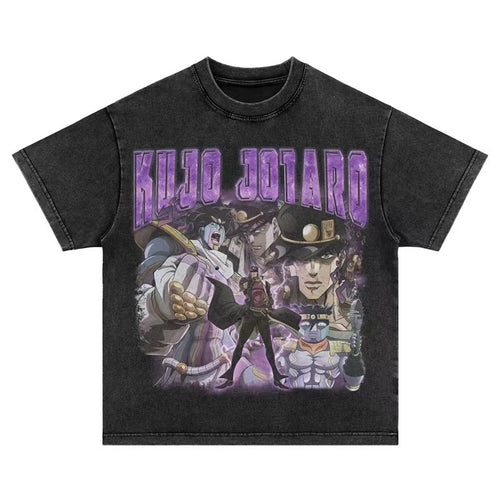 Load image into Gallery viewer, Vintage Washed Tshirts Anime T Shirt Harajuku Oversize Tee Cotton fashion Streetwear unisex top ab79v1
