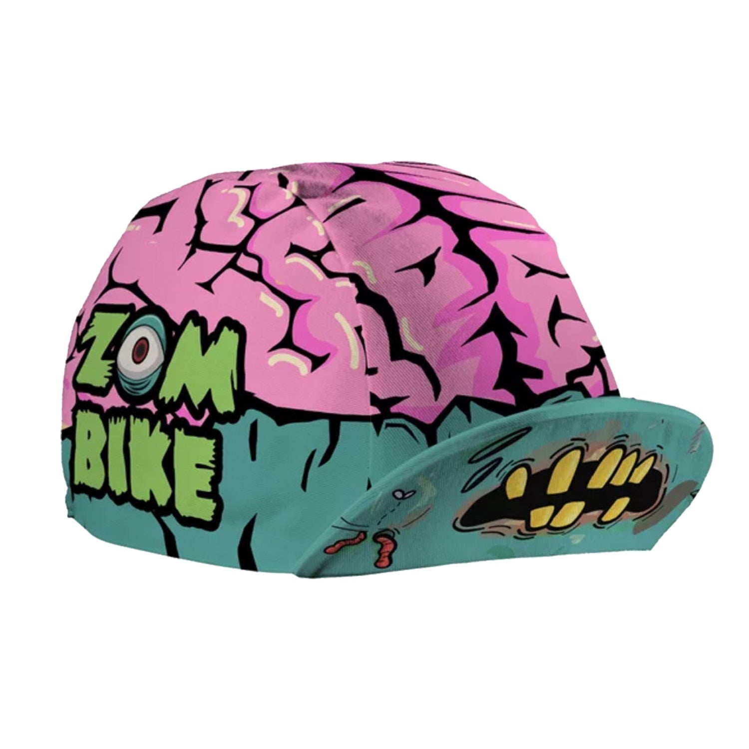 Summer Zombie Fear Cartoon Polyester  Cycling Caps Quick Dry Breathable Balaclava Unisex Bicycle Hat Blue Grey Pink