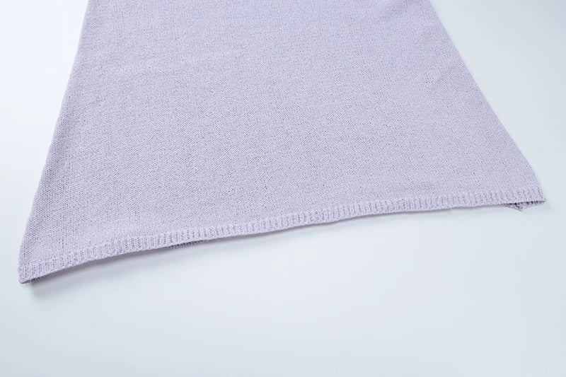 Halter V Neck Floral Sexy Maxi Dress For Women Elegant Spaghetti Strap Sleeveless Backless Bodycon Long Knit Dress