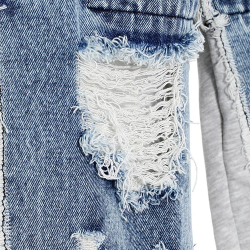 Load image into Gallery viewer, High Waist Gray Denim Burr Color-block Long Casual Wide Leg Jeans New Women Trousers Fashion Spring Autumn 2025 7AB4255
