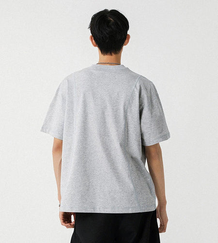 Male T-shirt American Style Short Sleeve Pullover Solid Color O-neck Spring Summer Men's Tees Pullover Top 9W1300