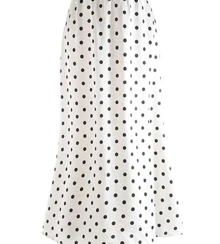 High Elastic Waist Dot Shiny Satin Body-Hugging Fishtail Half-body Skirt Women Fashion Tide New Spring Autumn 2025 1DJ0004