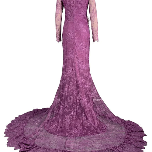 Load image into Gallery viewer, Womens Black Wedding Dresses for Party Evening Formal Bodycon Autumn Floor-Length Elegant Woman Lace Long Dress
