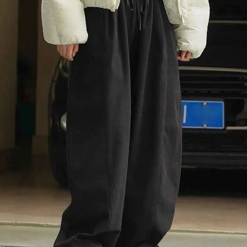 Load image into Gallery viewer, High Elastic Waist Beige Casual Long Wide Leg Pants New Loose Fit Trousers Women Fashion Tide Spring Autumn 2025 1DH2803
