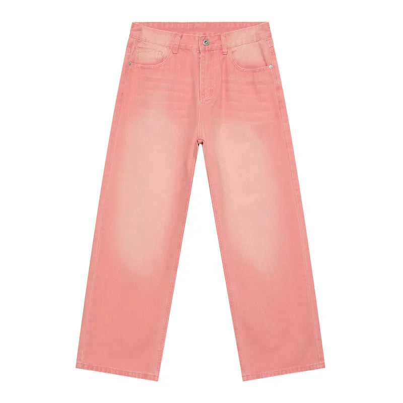 Men's Jeans Summer New American Straigh Casual Male Jeans High Street Multi Colors Simple Bottoms Women Fitting 9A5577