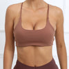 brown cross bra