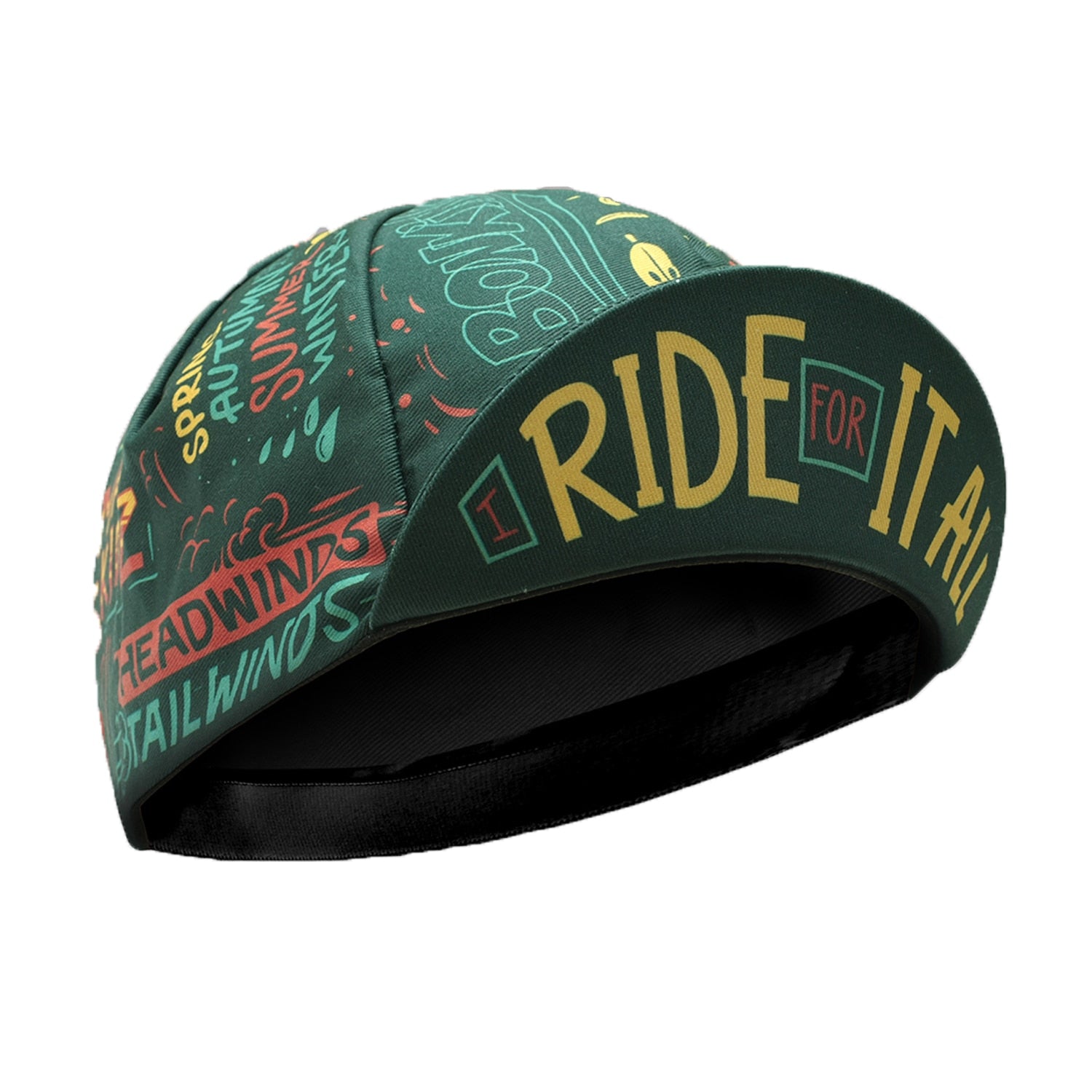 Classic Colorful Cartoon Polyester Cycling  Caps Men's And Women's Wear Summer Quick Drying Sports Bicycle Hats Cool