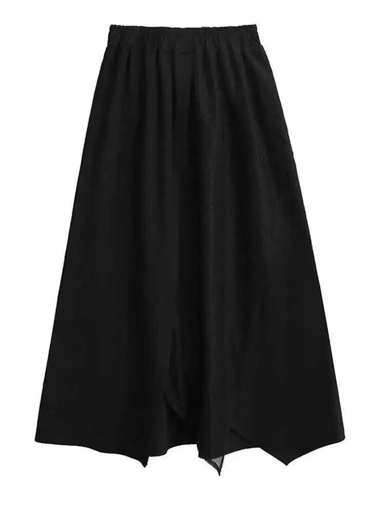 Black Sweatshirt Half-body Skirt Two Pieces Suit New Turtleneck Long Sleeve Women Fashion Tide Spring Autumn 2025 1DH8611