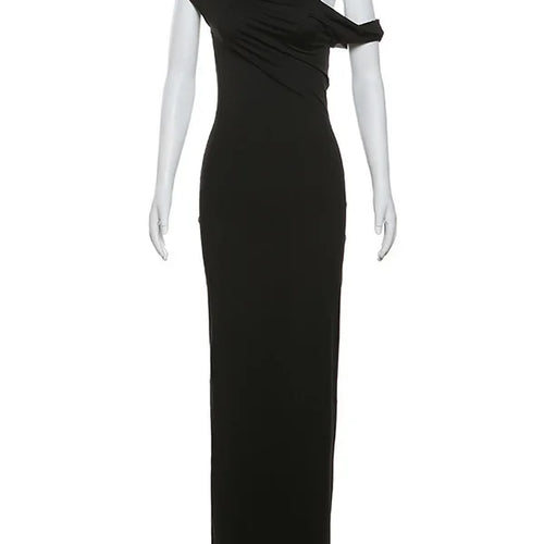 Load image into Gallery viewer, Elegant Sleeveless Irregular Bodycon Dress For Women 2024 Autumn New Fashion Long Dress Off Shoulder Party Evening Dress
