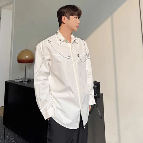 Load image into Gallery viewer, Men&#39;s Shirts Summer New Fashionable Multi Metal Zipper Design Casual Single Breatesd Trendy Korean Male Shirt 9A7678
