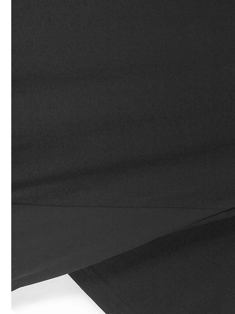 Women Gray Drawstring Pocket Big Size Midi Dress New Round Neck Short Sleeve Fashion Tide Spring Summer 2025 1DJ1193