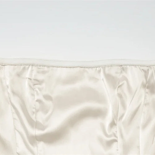 Load image into Gallery viewer, Satin Strapless Sexy Mini Dress Women Fashion Off-shoulder Sleeveless Backless High Waist Ruffle Club Party Dress
