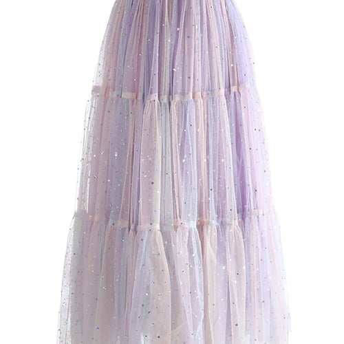 Load image into Gallery viewer, High Elastic Waist Red Gradual Color Sequins Ball Gown Half-body Skirt Women Fashion Tide New Spring Autumn 2025 1DJ1273
