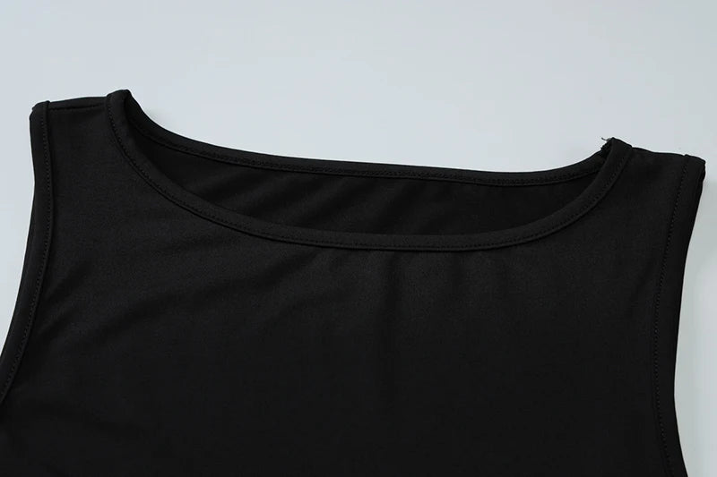 Sheer Lace Sleeveless Sexy Maxi Dress For Women Gown Summer Patchwork Fashion O Neck Bodycon Long Tank Dress Vestido