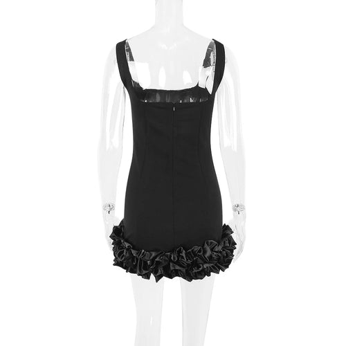 Load image into Gallery viewer, Black Elegant Sexy Mini Dress For Women Sundress New Spaghetti Strap Backless Bodycon Club Party Short Dress Vestido
