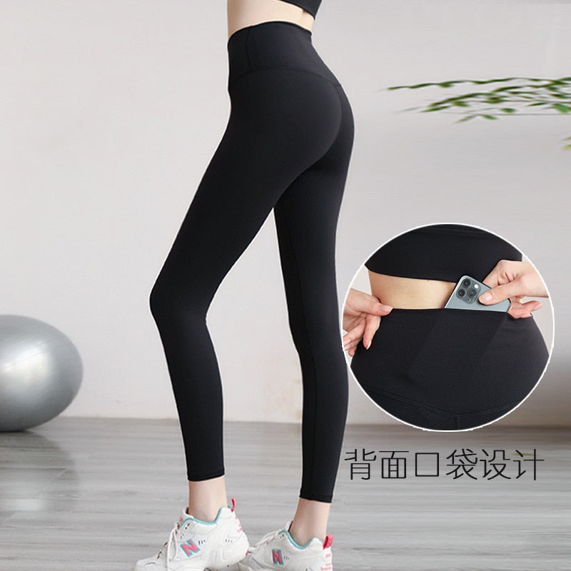 Seamless Women Yoga Pant Push Up High Waist Hip Lift Elastic Tights trousers Fitness Scrunch Butt Gym Jogger Legging Sportswear