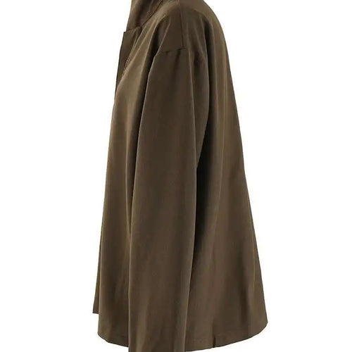 Load image into Gallery viewer, Women Brown Button Big Size Elegant Blouse New Stand Collar Long Sleeve Shirt Fashion Tide Spring Autumn 2025 CPG2267
