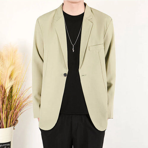 Load image into Gallery viewer, Men's Business Casual Suit Jackets Solid Color Single Breasted New Trendy Loose Handsome Spring Male Blazer 2025 9W1307
