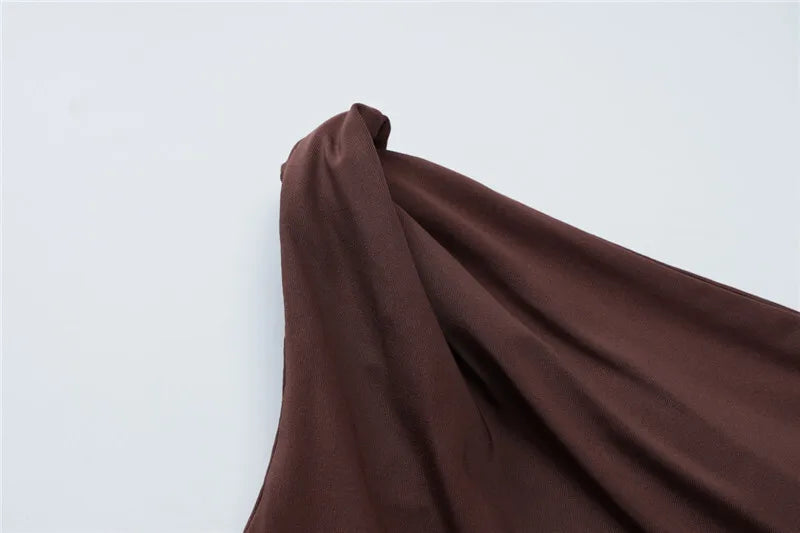 Oblique Shoulder Backless Sexy Maxi Dress For Women Fashion Off-shoulder Sleeveless High Waist Bodycon Club Long Dress