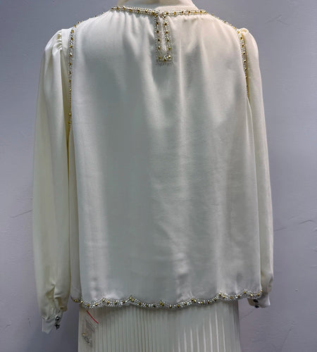 Spliced Sequines Two Piece Set For Women O Neck Sleeveless Waistcoat Patchwork Lace Up Long Sleeve Dress Set Female